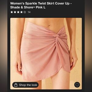 Pink Twist Skirt Cover-Up